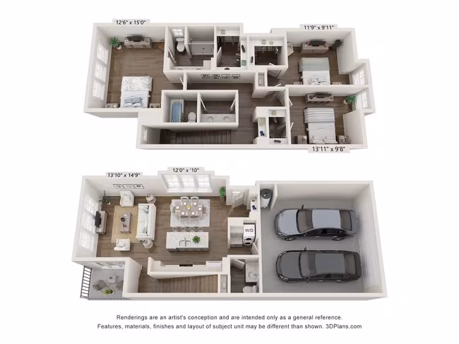 C2 - Townhome 113A floor plan